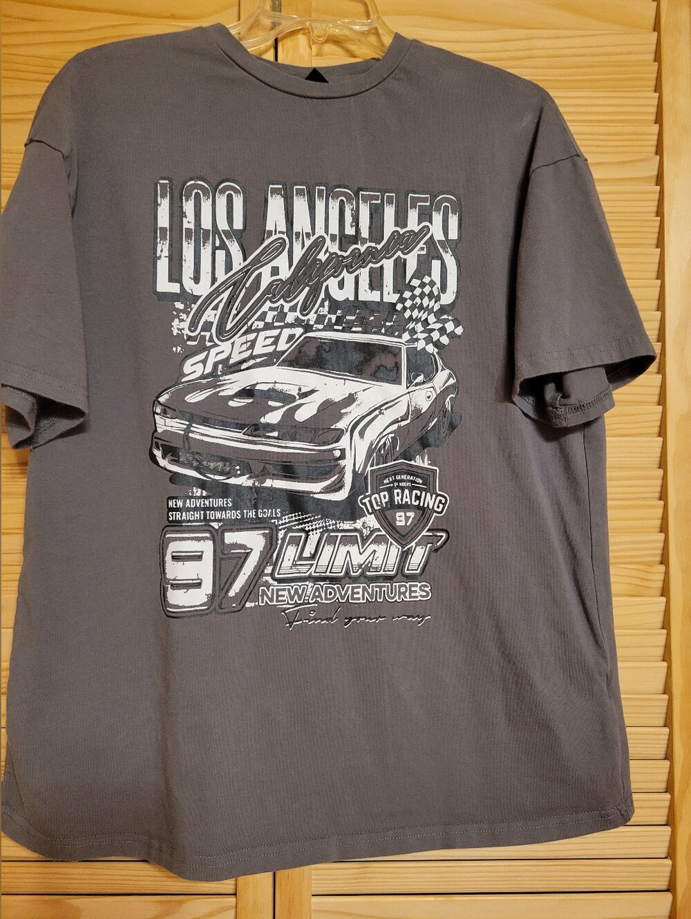 Hot rod cars tshirt grey mens small los angeles California 97 limit racing
